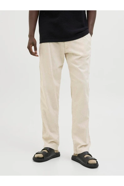 JACK JONES Erkek BEJ Jogger Pantolon 12274977 - Resim 2