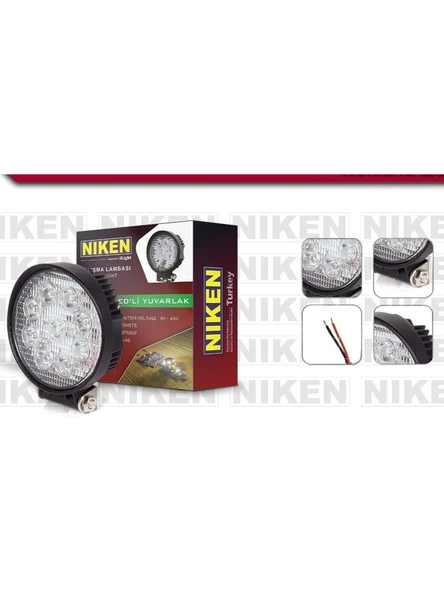 NİKEN YUVARLAK ECO 9 LED ÇALIŞMA LAMBASI ürün görseli 1