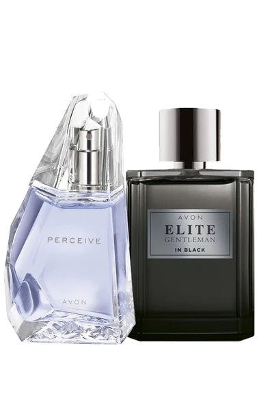 Elite Gentleman in Black Erkek Parfüm ve Perceive Kadın Parfüm Paketi ürün görseli 1