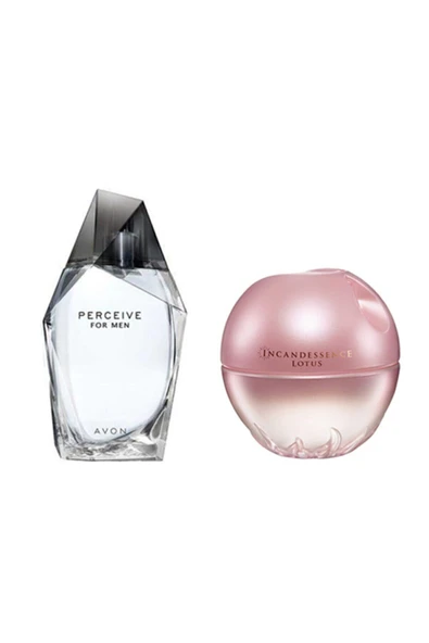 Perceive Edt 100ml Erkek + Incandessence Lotus Edp 50ml Kadın 2li Set ürün görseli 1