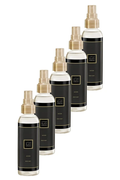 Little Black Dress Kadın Vücut Spreyi 100 Ml. Beşli Set ürün görseli 1