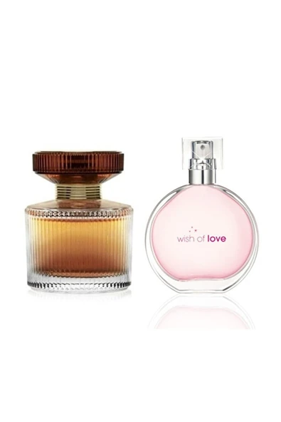 Amber Elixir Edt 50 ml ve Wish Of Love Edt 50 ml Kadın Parfüm Seti Amberrr11 ürün görseli 1