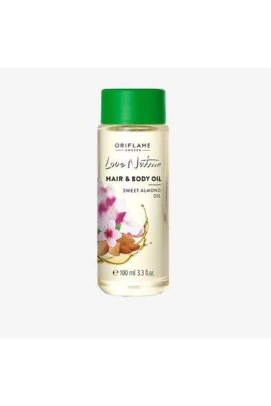Love Naturel Tatlı Badem Özlü Saç Ve Vücut Yağı 100ml ürün görseli 1