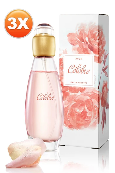 Celebre Kadın Parfüm Edt 50 Ml. Üçlü Set - Resim 4