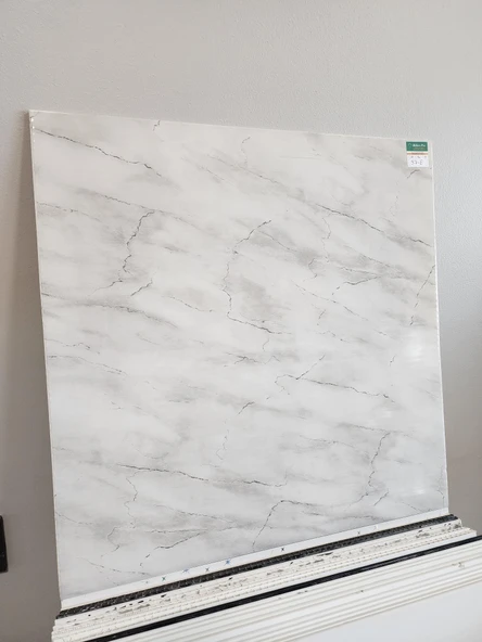 PVC Asma Tavan Paneli 60x60 Mermer Desen 7,2 M2 ürün görseli 1