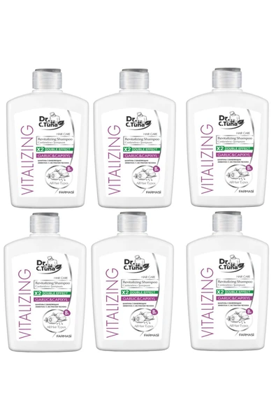 Dr. C.tuna Vitalizing Sarımsak & Capıxyl Koparak Dökülen Saçlar Için Şampuan 6 X Adet ürün görseli 1
