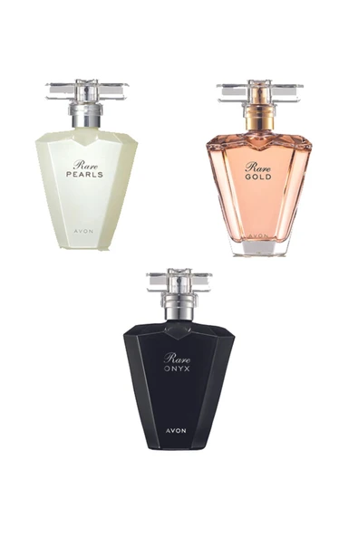 Rare Pearls + Rare Gold + Rare onyx edp 3lü kadın parfüm seti ürün görseli 1