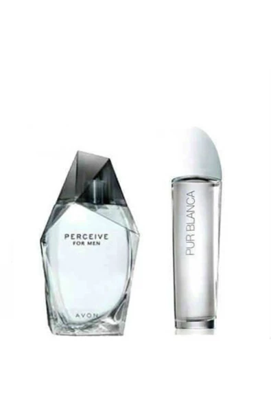 Perceive  Edt 100 ml  Erkek + Purblanca Edt  50 ml Kadın ürün görseli 1
