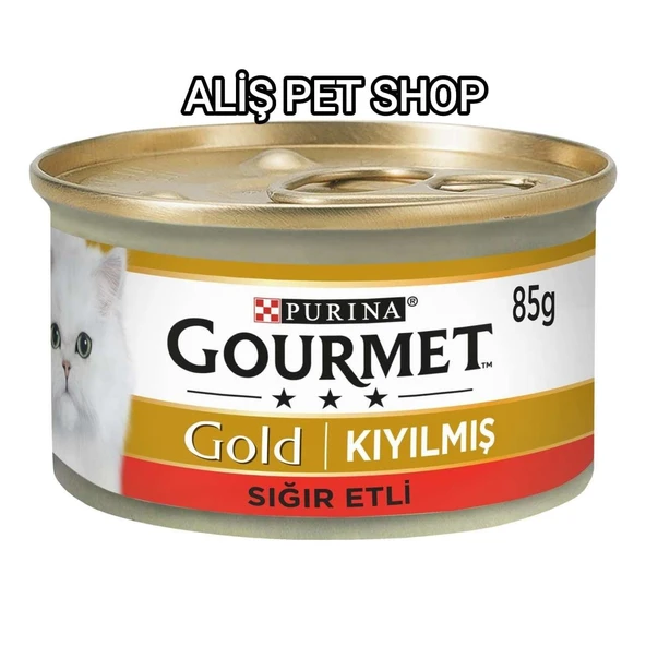 Purina Gourmet Gold Kıyılmış Sığır Etli Konserve Kedi Maması 85 g x 24 Adet ürün görseli 1