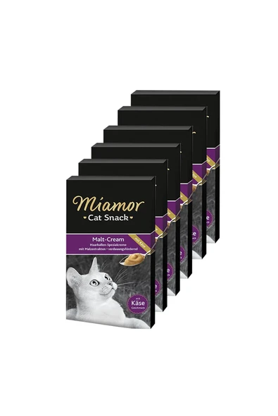 Miamor Cream Malt-Peynir Kedi Ödülü 6x15 Gr  6 Paket ürün görseli 1