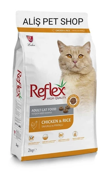 Reflex Tavuklu ve Pirinçli Yetişkin Kedi Maması 2kg ürün görseli 1