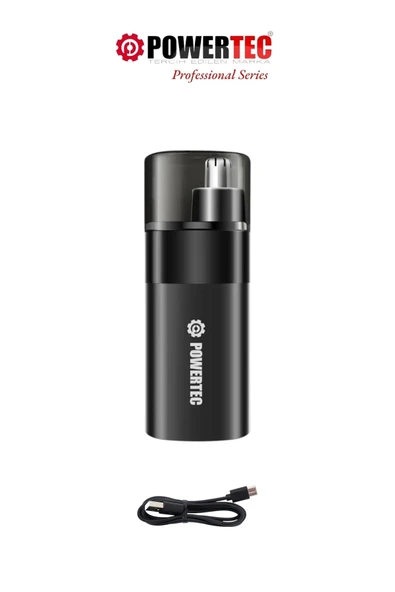 Powertec TR-504 Profesyonel Şarjlı Burun & Kulak Kılı Tıraş Makinesi (9600 RPM) ürün görseli 1