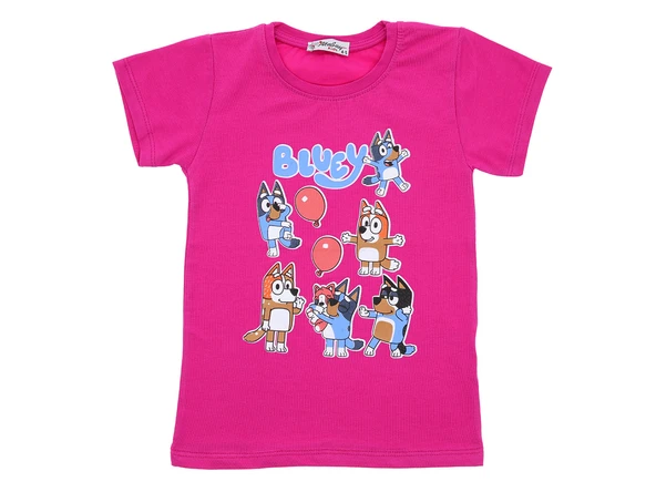 Kız Çocuk T-Shirt Balon Baskılı - Resim 2