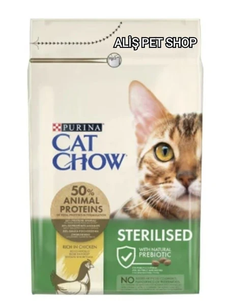 Purina Cat Chow Sterilised Tavuklu Yetişkin Kedi Maması 3 kg ürün görseli 1