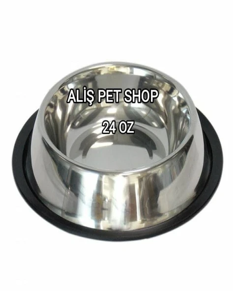 ALİŞPETSHOP Çelik Mama Kabı 24 Oz ürün görseli 1