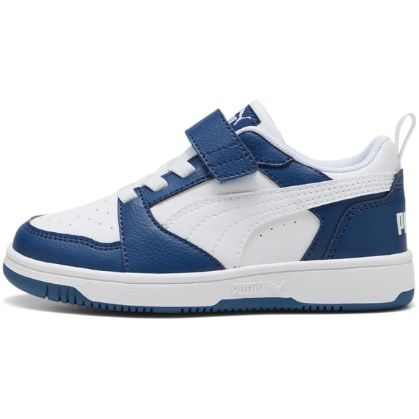 Puma Rebound V6 Lo AC+PS Beyaz/Mavi Çocuk Ayakkabı / Sneaker -  397419 21 ürün görseli 1