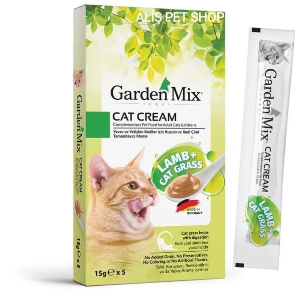 Gardenmix Kuzulu Ve Kedi Otlu Krema Kedi Ödülü 5 Li 15 Gr ürün görseli 1