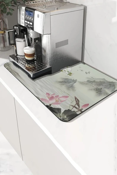 Valerine Life Kahve Makinesi Matı Sıvı Geçirmez Kaymaz Yıkanır Çaycı Çay Espresso Makinesi Pad 35x45cm 27KHD250216 ürün görseli 1