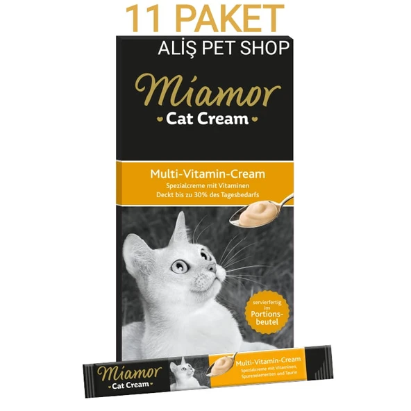 Miamor Multi Vitamin Cream Kedi Ödül Maması 6×15g 11 PAKET ürün görseli 1