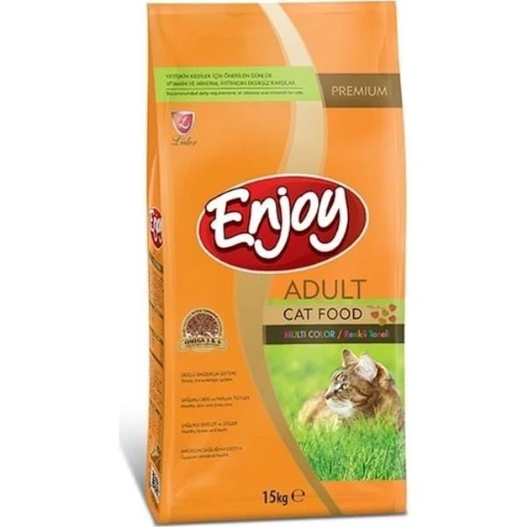 Enjoy Multicolor Renkli Gurme Kedi Maması 15 kg ürün görseli 1