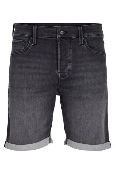 JACK JONES Erkek Siyah Shorts 12269501 - Resim 5