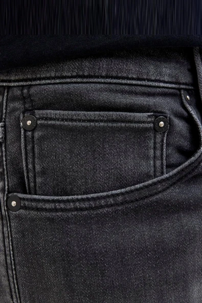 JACK JONES Erkek Siyah Shorts 12269501 - Resim 8
