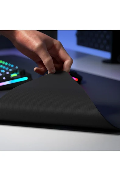 Dikişsiz Kenar Siyah XLE Mousepad 610mm x 355mm - Resim 7