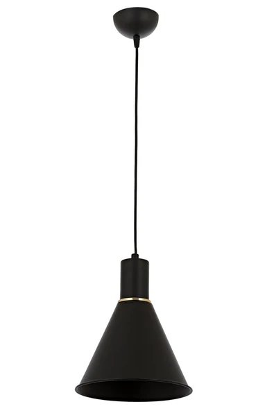 AVONNI AV-4106-M22-BSY Siyah Boyalı Modern Avize E27 Metal 20cm ürün görseli 1