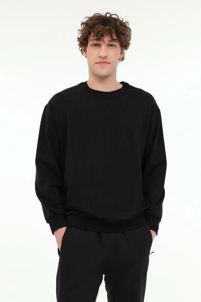 Lumberjack MB SN75 C NECK SW 5FX 101939612 Erkek Sweatshirt Siyah S-XXL ürün görseli 1