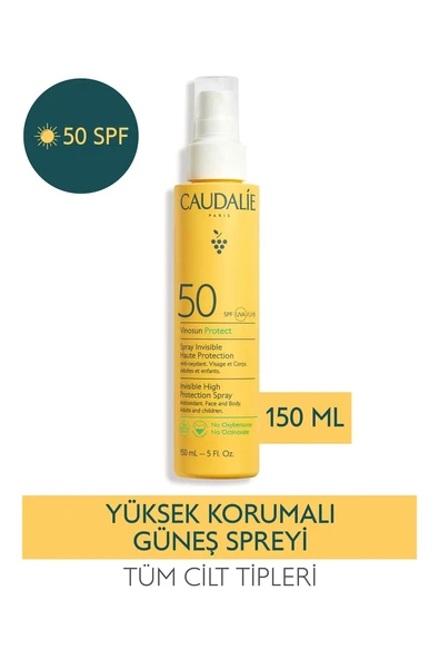 Caudalie Vinosun Protect Yüksek Koruma Sağlayan Güneş Spreyi SPF50 150 ml ürün görseli 1