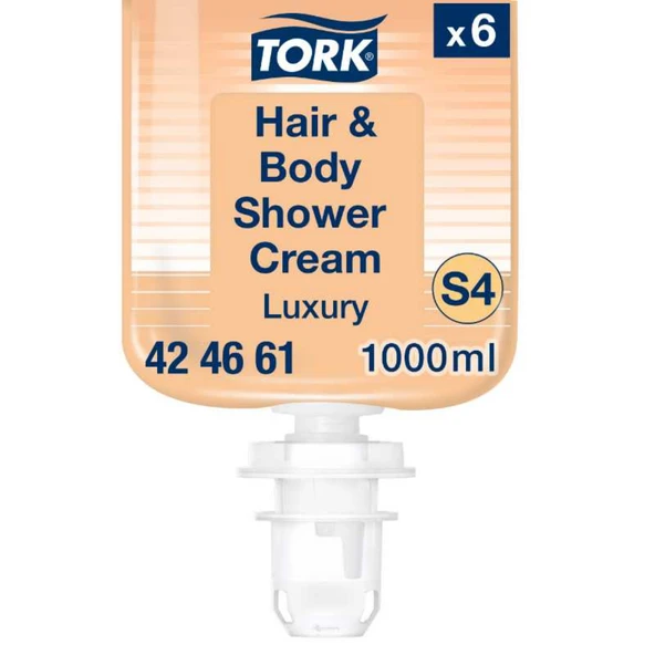 Tork Luxury Saç ve Vücut Sıvı Sabun 1 Litre x 6 Adet (424661) ürün görseli 1