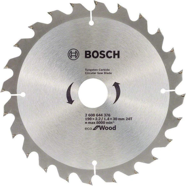 BOSCH Daire Testere Bıçağı 190*30mm 24 Diş ECOW ürün görseli 1