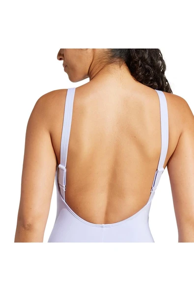 adidas Kadın  Mor  Mayo ICONISEA SWIMSU JF6330 - Resim 5
