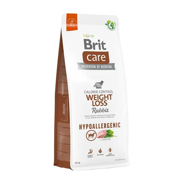 Brit Care Hypo-Allergenic Weight Loss Tavşan Etli Kilo Dengeleyici Yetişkin Köpek Maması 12kg ürün görseli 1