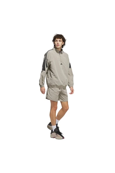 adidas Erkek Bej  Şort ADI BB WV SHORT JC7842 - Resim 5