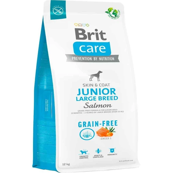 Brit Care Tahılsız Somonlu Büyük Irk Yavru Köpek Maması 12 Kg ürün görseli 1