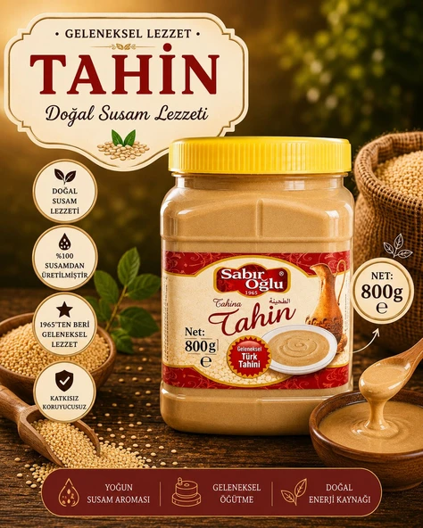 SABIROĞLU BOZKIR TAHİNİ NET 800 GR ürün görseli 1