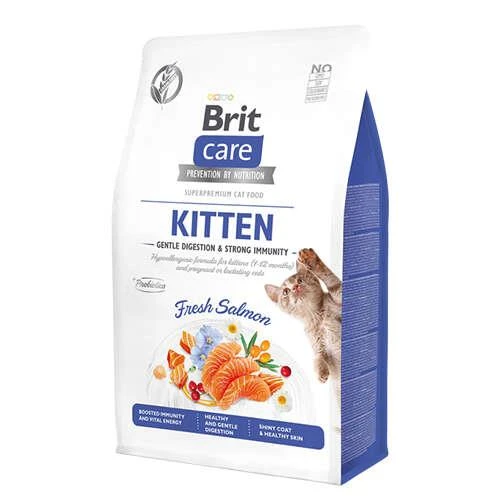 Brit Care Tahılsız Somonlu Bağışıklık Destekleyici Yavru Kedi Maması 2 Kg ürün görseli 1