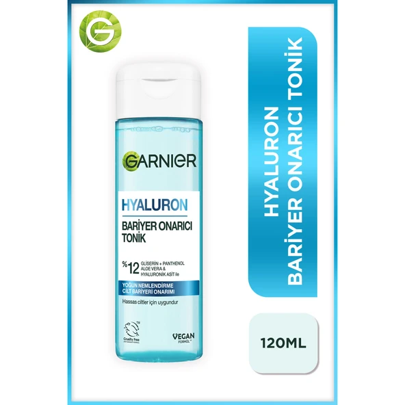 Garnier Hyaluron Bariyer Onarıcı Tonik  120ML (Gliserin, Panthenol, Aloe Vera & Hyaluronik) ürün görseli 1