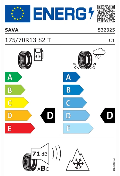 SAVA 175/70R13 82T ADAPTO MS - Resim 2