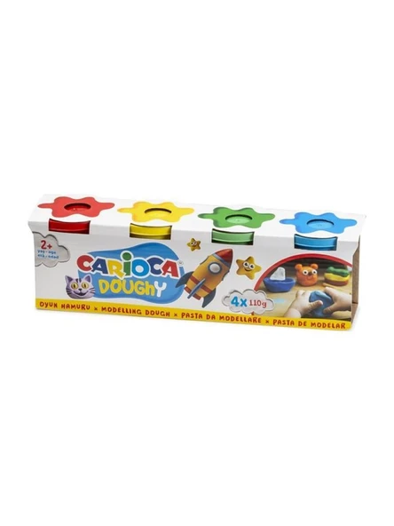 Carioca Oyun Hamuru 4 Renk x 110 Gr. ürün görseli 1