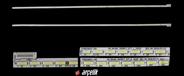 49 VLX 8600 , 49 VLX 8650, 49 VLX 9600, 49 VLX 9650, 49 VLX 9750, A49L 8652, A49L 9672, A49L 9672, A49L 9683, A49L 9782, A49L 9783, A49L 9785, B49L 8652, B49L 9672, B49L 9672, B49L 9683 LED BAR ürün görseli 1
