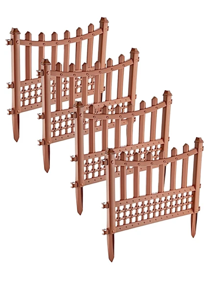 Elit Plastik Bahçe Çiti 4'lü Set 55x40 Cm - Resim 12