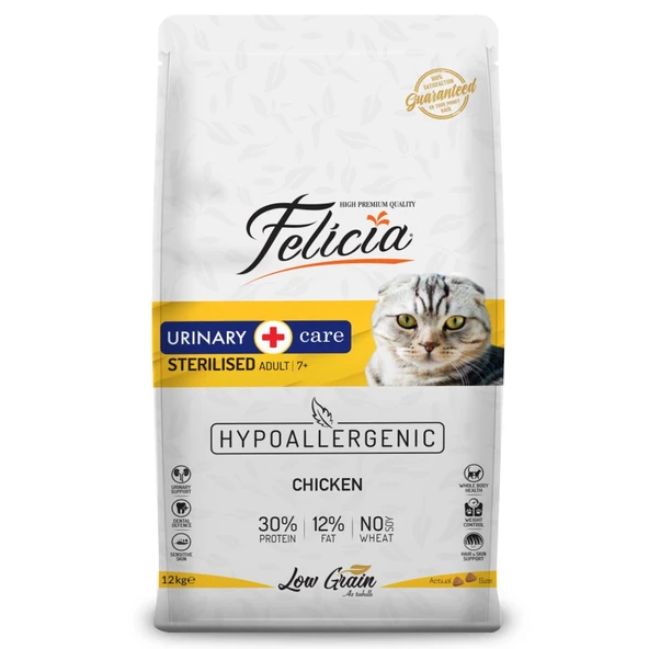 Felicia Tavuklu Kısırlaştırılmış Yetişkin Kedi Maması 12 Kg ürün görseli 1