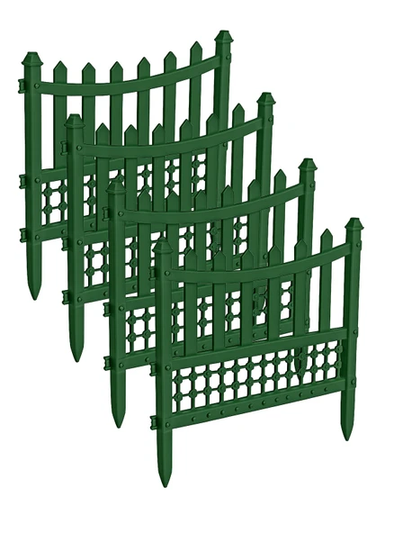 Elit Plastik Bahçe Çiti 4'lü Set 55x40 Cm - Resim 5
