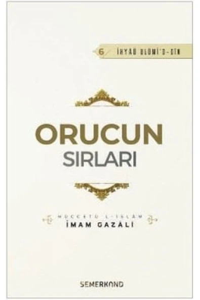 Orucun Sırları | İhya-u Ulumiddin | İmam Gazali ürün görseli 1