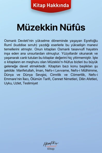 Müzekkin Nüfus | Eşrefoğlu Rumi - Resim 2