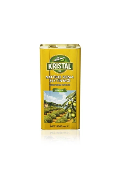 Kristal Yumuşak Doğal Natürel Sızma Zeytinyağı 5 lt ürün görseli 1