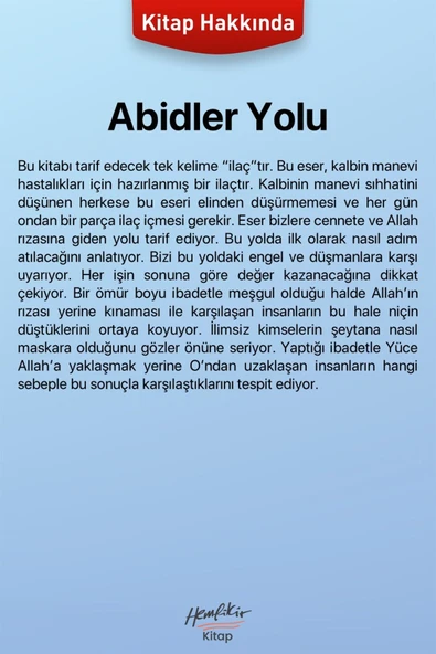 Abidler Yolu | İmam Gazali - Resim 2