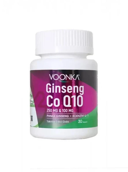 Voonka Ginseng Coenzyme Q10 30 Kapsül ürün görseli 1